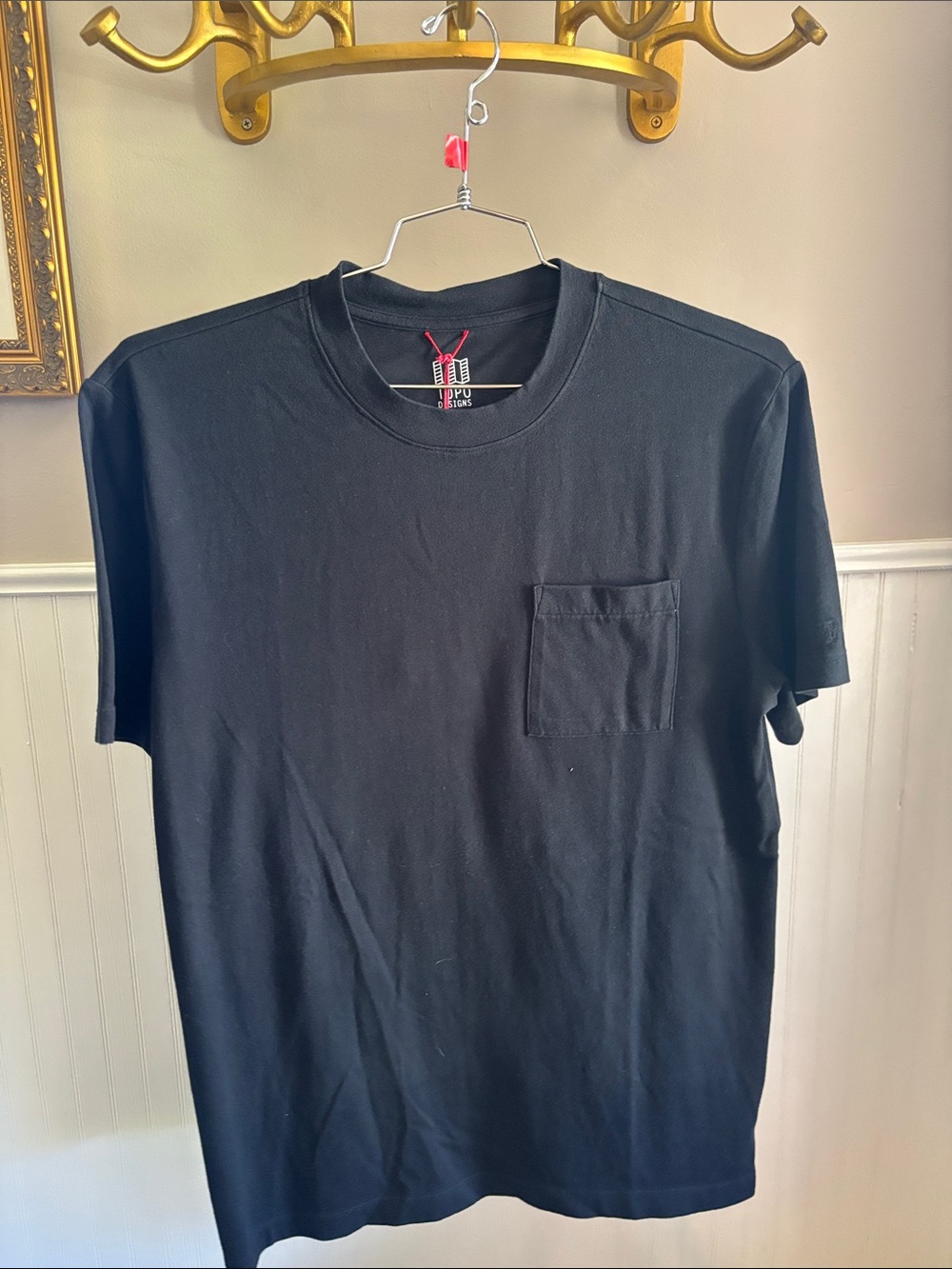 Topo Designs Black Short-Sleeve Pocket Tee